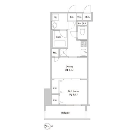 ルクレ東上野レジデンスの物件間取画像